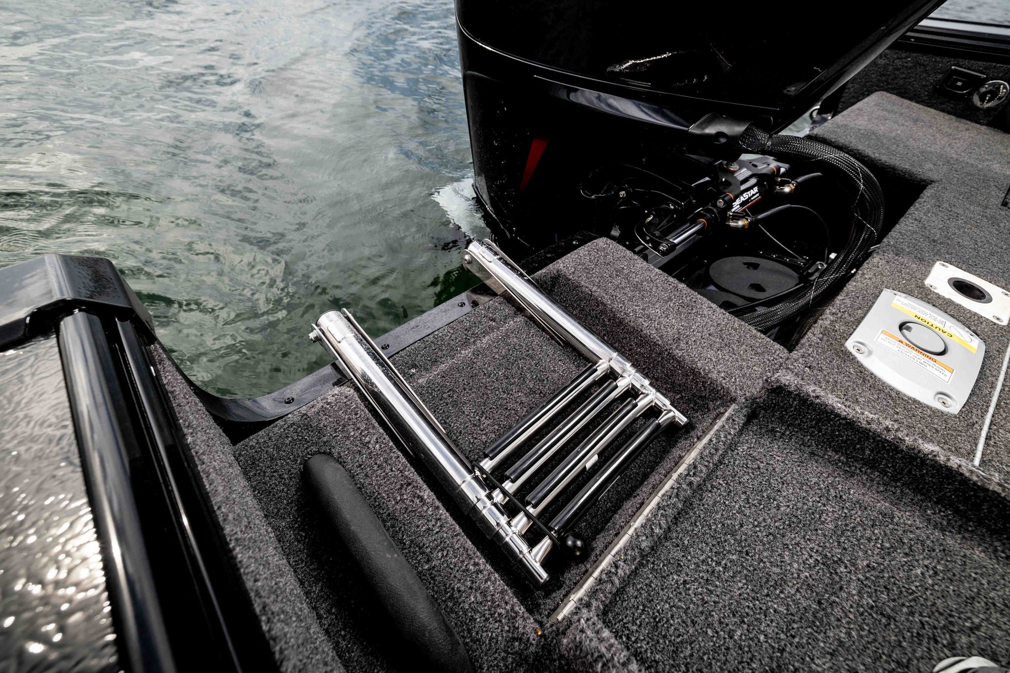 Ladder on a Lund 1975 Tyee