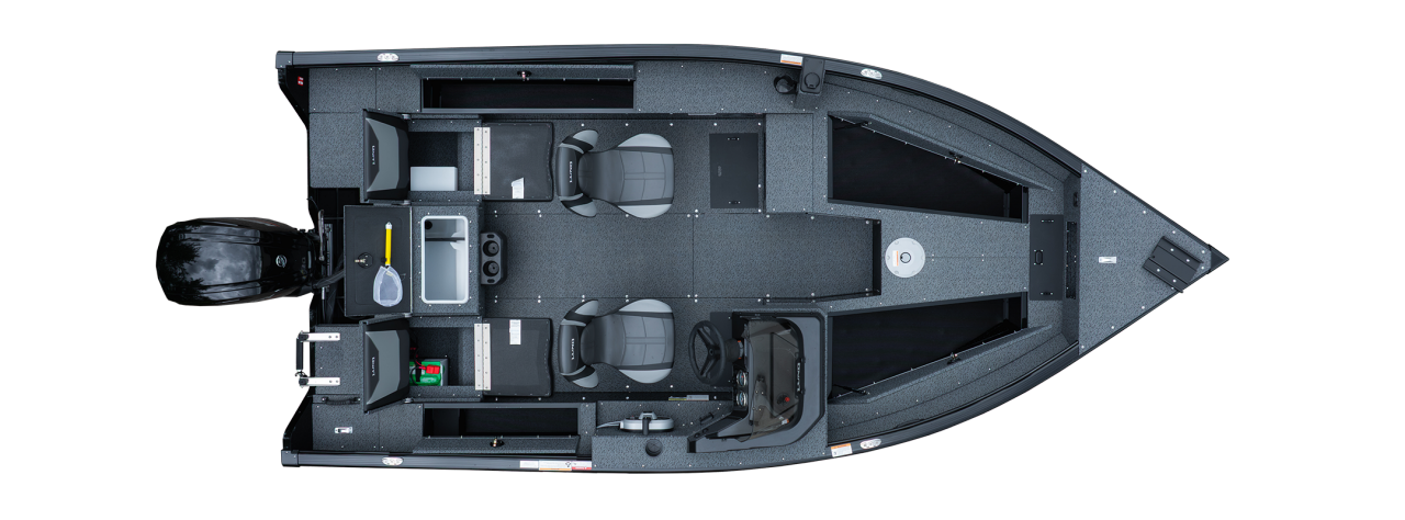 Lund 1700 Adventure Overhead open