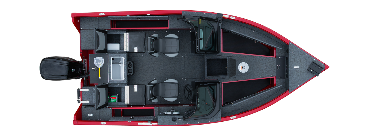 Lund 1700 Adventure Overhead open